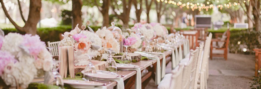 décoration de table de mariage